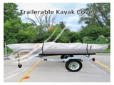 UPF 50 Kayak Cover, Dustproof Canoe Cover for Outdoor Storage, 420D Waterproof Kayak Cover for V1192-AZ-W-3211