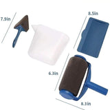 5-piece Paint Roller Set with Fillable Roller and Edger - Leak Proof Wall Painting Kit, Tray and V888-ELOSUNG56293