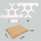 Countertop wooden rack - Compact and small rack - Tabletop organizer for 6 bottles of V1259-DP01-BO-582