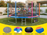 Everfit 14FT Kids Trampoline Rebounder with Enclosure Net Storage Bag TRAMPO-C-14FT-MC-ABC