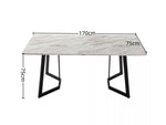 Rectangular Marble-Effect Table V264-DNT-413C-WHE-17M