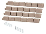 Fake Stone Landscape Edging1190 x 100 x 155mm Lawn Edging Fade-Resistant Brown V952-RZSPZZCCZS0081JN2V0