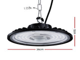 Leier 150W UFO LED High Bay Light Motion Sensor HBL-UFO-N150-SEN-BK