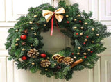 Metal Wreath Round Iron Ring For Christmas V1142-LP1005005037927665