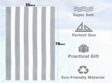 Large Oversized Beach Towel - Big Size Cotton 35 x 70 Inch Striped Pool Towel, Large Cabana Soft V1189-LWWAL-20260401-05587