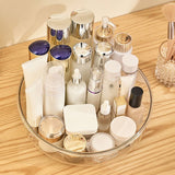 Round Makeup Organizer Countertop Rotating Clear Nordic Style Cosmetic Storage Box V1294-YM0901-3117240232711