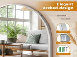 Embellir Arch Wall Mirror, Decorative Silver Mirrors, 86x81cm Bathroom Vanity Mirror, Slim MM-E-WALL-OVAL-SR-8186