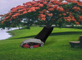 Lawn Mower Cover Black 210D Oxford Cloth Universal Fit for All Types V1192-AZ-W-25521