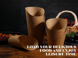 100Pcs French Fries Cups Disposal Paper Charcuterie Holder Waffle Ice Cream Cups Cupcake Wrappers V1370-AZ4-00798
