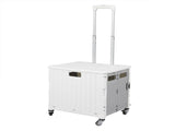 Folding Shopping Trolley Cart Portable Beige STP1001-65L-BG