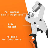 Professional Eyelet Punch Pliers - Minimal Effort - Punch Pliers With 100 Eyelets V1188-MS-227-1105