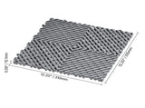 Interlocking Drainage Mat, 31 x 31 cm Modular Interlocking Cushion, 40 Pcs Splicing Drainage Mats, V952-CKPSD12X12INYQCJXV0