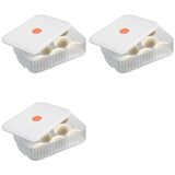 3X Pizza Dough Proofing Box, Stackable Pizza Dough Container W/Lid , Bread Fermentation Storage V1366-AZ2-W-14660