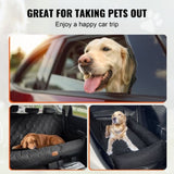 Dog Car Seat, Waterproof Dog Booster Seat for Car, Pet Car Seat with Clip-On Safety Leash, PP Cotton V952-CWZGQCZYSFSHXYKEFV0