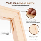 3Pcs 16x20 Inch Solid Wood Canvas Stretcher Bars DIY Canvas Frame Kit with Hardware for DIY Oil V1366-AZ2-W-15021