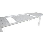 Iberia 230-345cm Aluminium Outdoor Extensible Dining Table White V315-VOUT-ICA-11