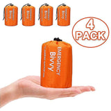 4x Outdoor Emergency Thermal Waterproof Sleeping Bag Camping Survival Bivvy Sack V1188-ONEFD72-00324-1