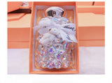 White Baby Bear Handmade Luxury Diamond Insulated Water Bottle Bling Rhinestone 304 Stainless V888-ELOSUNG49987