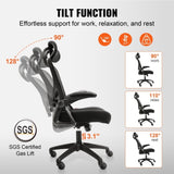 VEVOR Office Chair with Adjustable Lumbar Support, High Back Ergonomic Desk Chair with Adjustable V952-XZKBYSJYTKDTOZ4K4V0