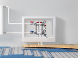 2-Branch Heat Manifold, 1/2" PEX Tubing Manifold, Stainless Steel PEX Manifold for Hydronic V952-DRFSQBXG2HLG7E0T8V0