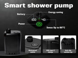 Portable Camping Shower, 6000mAh Rechargeable Outdoor Shower Pump 4 Spray Modes & Speeds, Ipx7 V1107-132-60873-BLK1