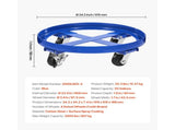 55 Gallon Drum Dolly 2000 lbs Barrel Dolly Cart Drum Caddy 4 Caster Wheels V952-JSYTTCTG55JLFCM9TV0