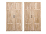 Artiss 2x Buffet Sideboard Cabinet Pantry Hutch Kitchen Storage Organiser Pine FUR-W-WR03-PINE-ABX2