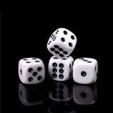 100-Pack White Six-Sided Dice for Party Game Puzzle V1237-ZY-506-0094