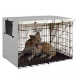 Heavy-Duty Dog Crate Cover, Waterproof Dog Kennel Cover, Easy to Use with Zipper and Vent Window, V1370-AZ4-13749