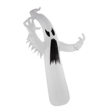 Halloween Inflatable White Ghost with Colorful LED Light IP44 Waterproof Halloween Blow Up Yard V1294-YM0901-3115230073211