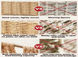 Storage Basket - Basket Set - Wicker Basket - Woven Basket - Cabinet Basket - Bathroom Basket V1189-WXF-260203-00524