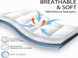 Luxury Mattress Topper Pillowtop Bedding Mat Pad Fitted Cover Underlay KING SINGLE V201-W13616861