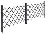 Double Folding Security Gate, Lockable Scissor Gate with 360 degree Swivel Casters, Outdoor V952-GZSZDAQM63395RNRL001V0