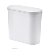 Narrow Garbage Can Space Saving Stylish Plastic Slim Waste Bin with Press Open Lid for Kitchen V1294-YM0901-3117240152411