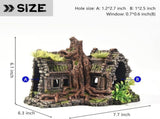 Aquarium Decorations Large Fish Tank Ornament Reptile House Shelter Decor Aquarium Hides with Betta V1192-AZ-W-11052