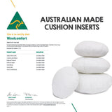 Luxor Twin Pack 60cm Aus Made Round Hotel Cushion Inserts Premium Memory Resistant Filling V535-CUSHION-INS-60-R-X2