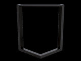 V Shaped Table Bench Desk Legs Retro Industrial Design Fully Welded - Black V63-835151
