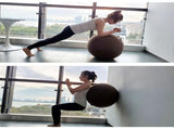 65cm Cotton Linen Yoga Ball Cover Protective Exercise Ball Skin Wrap Accessory V1308-DSZKI-632