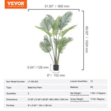Artificial Palm Tree, 1.5m Tall Faux Plant, Secure PE Material & Anti-Tip Tilt Protection V952-RZRDZW5FT2BLZBCF0V0