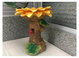 Bird Baths for Outdoors, Brown Pedestal Handmade, Antique Outdoor Garden Bird Bath Resin Birdbath V1366-AZ2-W-04526