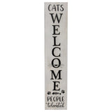 Cats Welcome Wall Sign 17x80cm V637-11067WEL