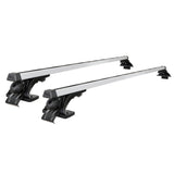 Universal Car Roof Racks Pod Aluminium Cross Bars Brackets 145cm Silver CAR-RFBAR-5702-135-SI