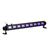 Dimmable LED UV Bar Black Light Lamp Fixture Portable High Bright 9LEDs Total Power 27W for Bar Club V1294-YM0901-L1678UK