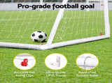Everfit 8FT Soccer Football Goal Net UPVC Frame with PE Mesh Weatherproof Portable Goals for SN-B-8FT-WH
