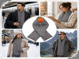 Stay Warm Anywhere with This USB-Powered Heated Scarf, Featuring Five Adjustable Heat Levels, Plush V1341-ZY-A2YNYYNZ-GREY-LONG