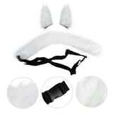 White Polyester Cosplay Tail Decorative Furry Accessory Perfect for Parties and Family Gatherings V1370-AZ4-17343