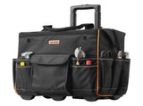 Rolling Tool Bag, 110 lbs Load Capacity, 25 Pockets Heavy Duty Roller Tool Bag with Adjustable V952-GLGJD18YC600UPU23001V0