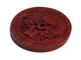 Magnetic Push Slider Stress Relief Handmade Rosewood Crafted Rotating Fidget Toys for ADHD Skull V1294-YM0706-3115230080011