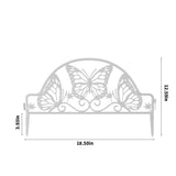 4 Panels Garden Fence, Decorative Garden Fences, No Dig Plastic Edgings Fence Panel Garden Edging V1192-AZ-W-29338