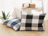 Rustic Buffalo Plaid Pillows with Inserts Set of 2, Retro Cotton Linen Decorative Throw Pillows for V1258-DP02-C-3197